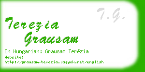 terezia grausam business card